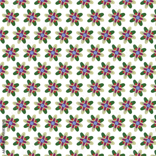 seamless pattern with flowers