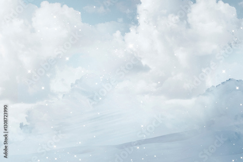Dreamy cloudy sky background image