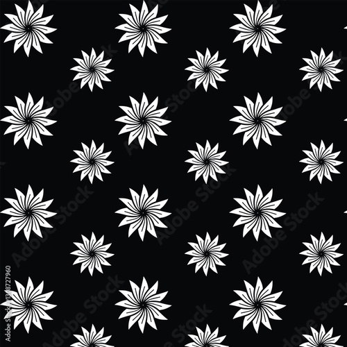 black and white seamless pattern