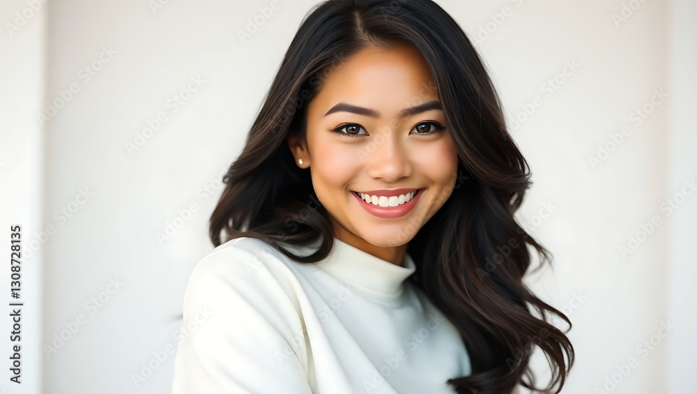 Happy Asian American Woman - Beauty Portrait | Generative AI Happy Asian American Woman - Beauty Portrait | Generative AI
