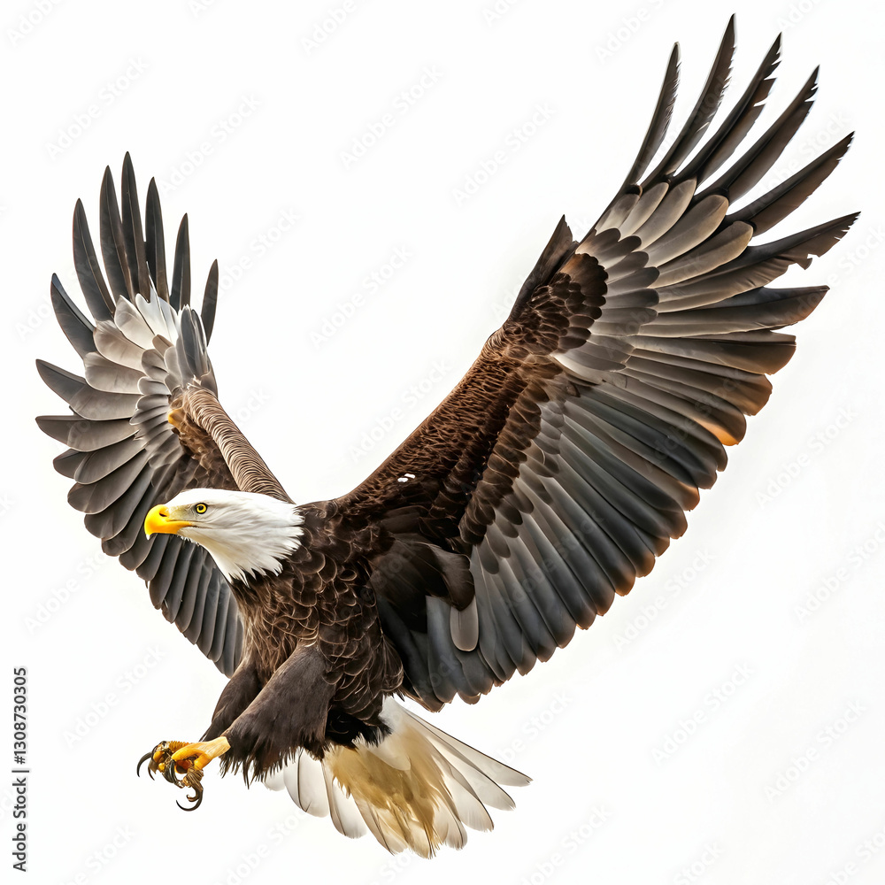Obraz premium An eagle is a large, powerful bird of prey known for its keen vision