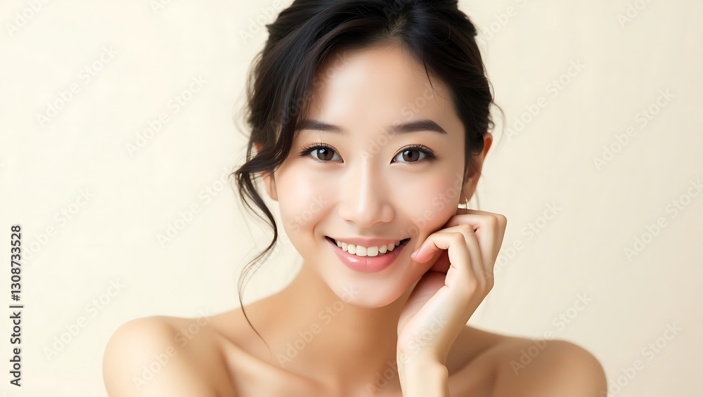 Beautiful Young Asian Woman with Radiant Skin – Beauty, Spa & Facial Care Portrait | Generative AI Beautiful Young Asian Woman with Radiant Skin – Beauty, Spa & Facial Care Portrait | Generative AI
