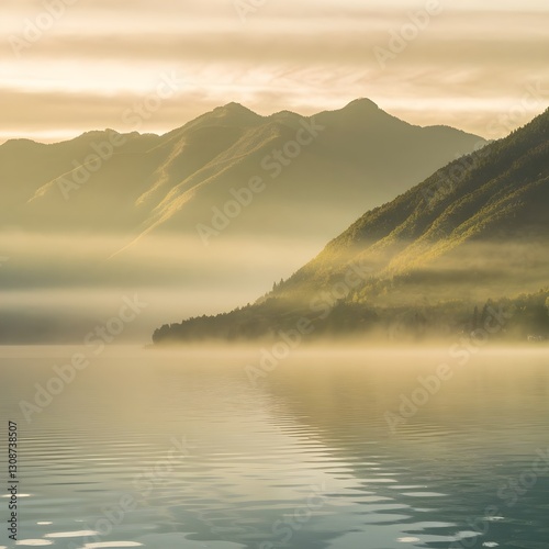 sunrise over the lake