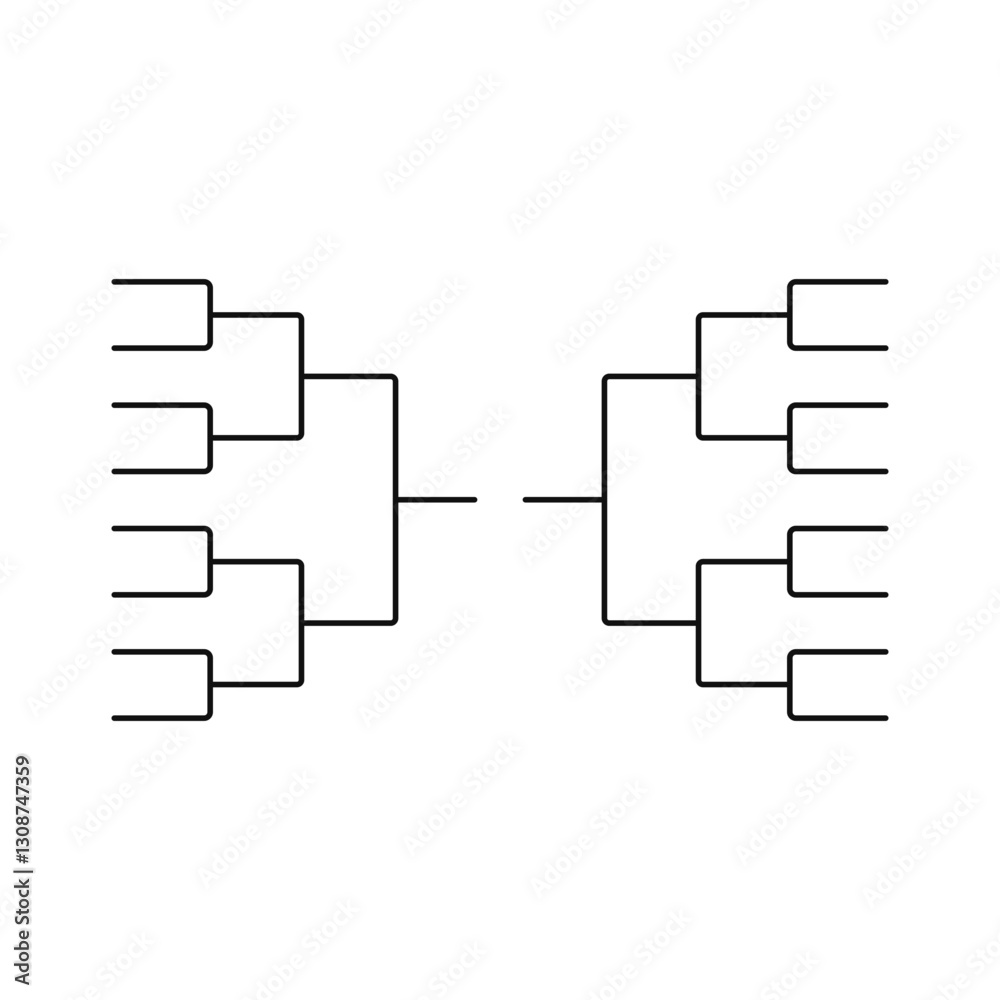 Tournament 16 brackets background template