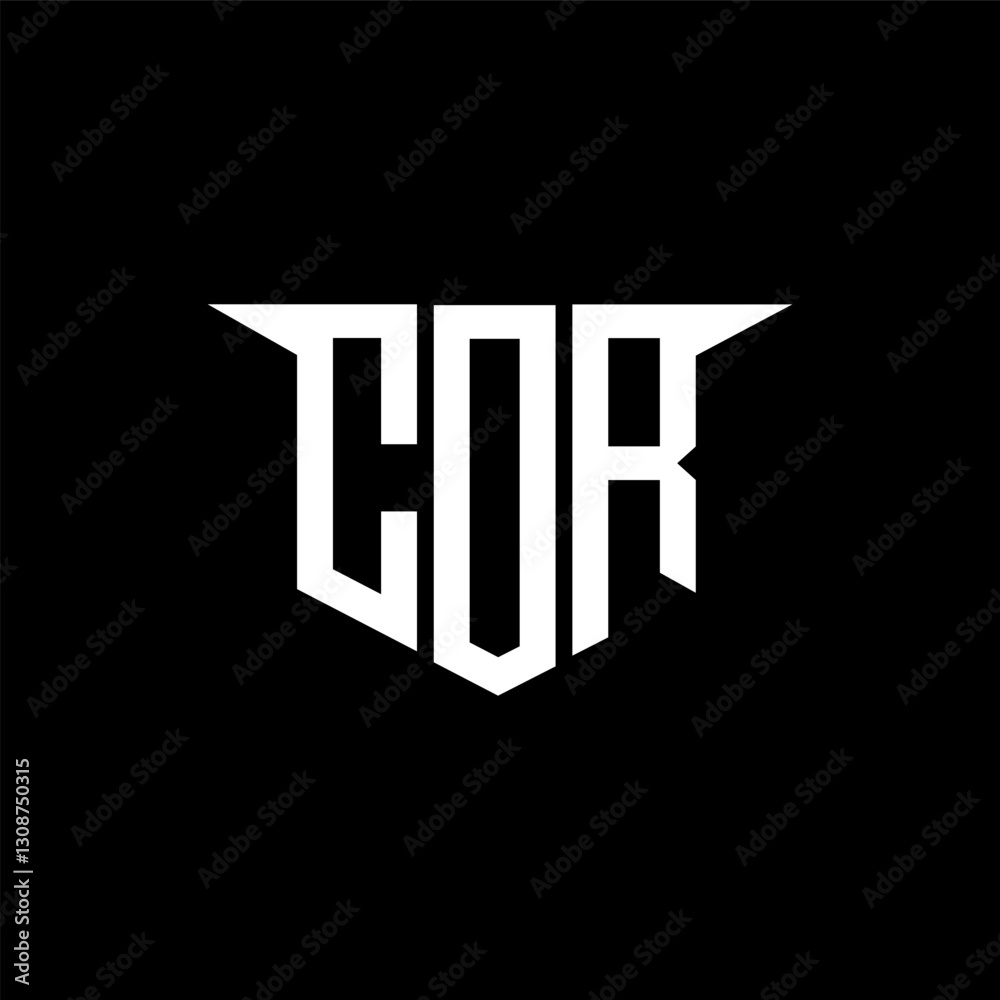 COR letter logo design with white background in illustrator, vector logo modern alphabet font overlap style, calligraphy designs for logo, Poster, Invitation, etc.