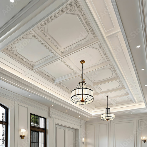 A ceiling is the upper surface of a room or building, providing structural support