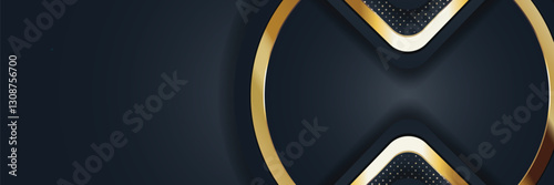 gold banner Abstract vector background board for text and message design modern. vector illustration