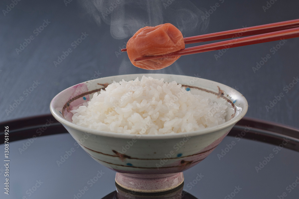 ご飯と梅干し−6 ご飯と梅干し−6
