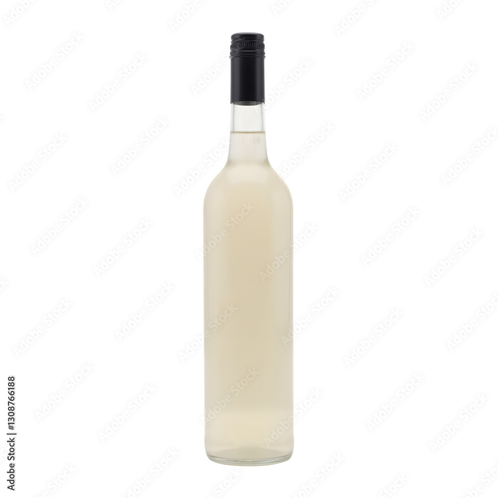 sleek alcohol bottle with a transparent glass body isolated on a white background, ideal for branding, marketing and packaging design in the liquor and beverage industry sleek alcohol bottle with a transparent glass body isolated on a white background, ideal for branding, marketing and packaging design in the liquor and beverage industry