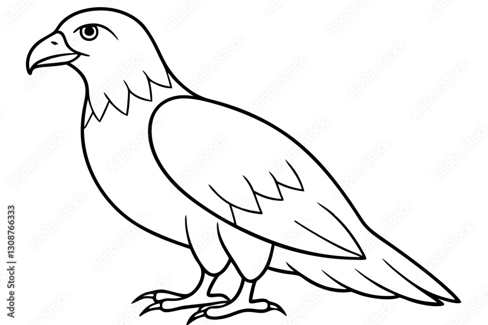 Fototapeta premium Elegant Eagle Stroke
