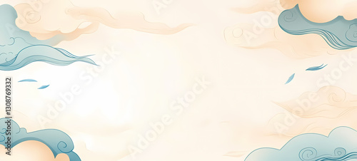 auspicious clouds and auspicious background