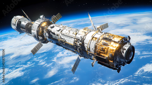 Fototapeta Naklejka Na Ścianę i Meble -  Future Space Station