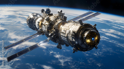 Fototapeta Naklejka Na Ścianę i Meble -  Future Space Station