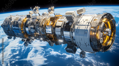 Fototapeta Naklejka Na Ścianę i Meble -  Future Space Station