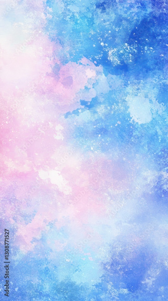 Abstract watercolor background showcasing shades of blue and pink tones Abstract watercolor background showcasing shades of blue and pink tones
