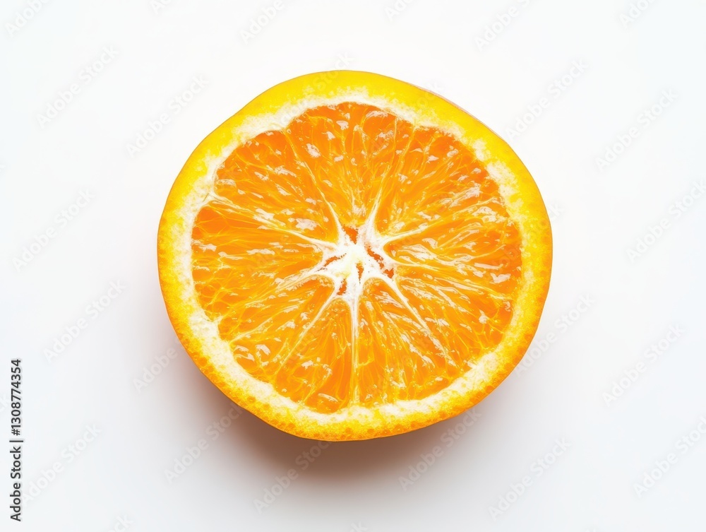 With Single orange in Garden With Single orange in Garden