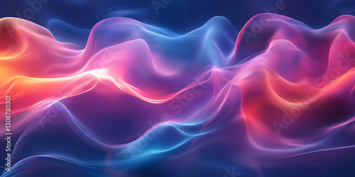 Abstract Flowing Waves of Color and Light for a Vibrant and Modern Digital Wallpaper