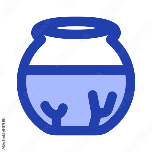 fish bowl blue style