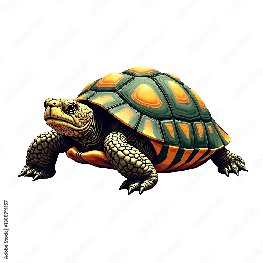 turtle on white background turtle on white background