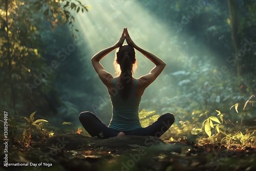 Dynamic Yoga Logo Design for International Day