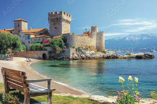 A beautiful coastal view of...