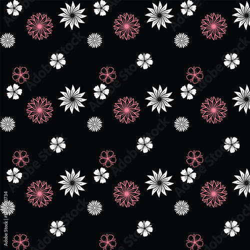 seamless pattern with flowers