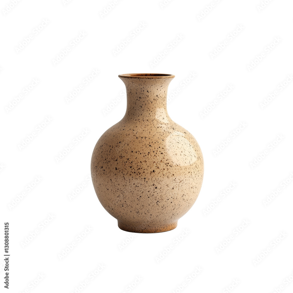 A Brown ceramic vase png. A Brown ceramic vase png.