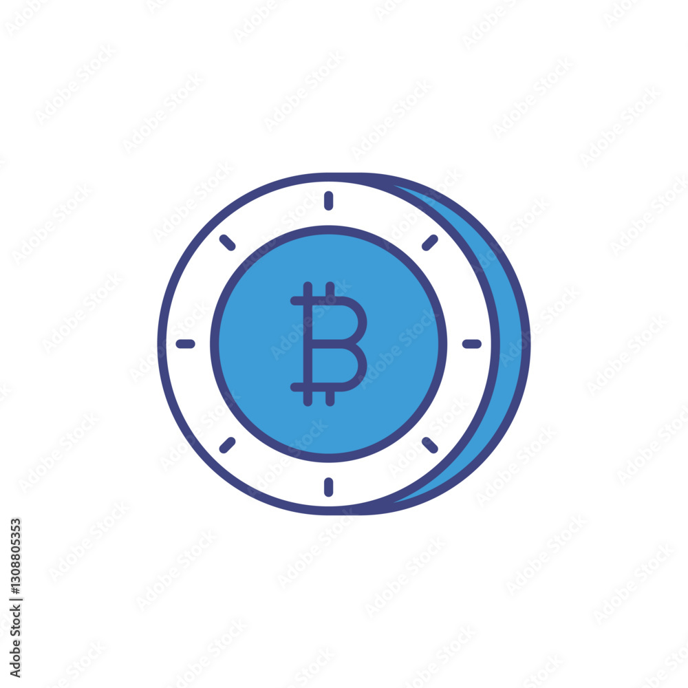 Cryptocurrency icon vector stock illustration Cryptocurrency icon vector stock illustration