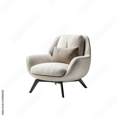 A Sofa with Wooden Legs png.