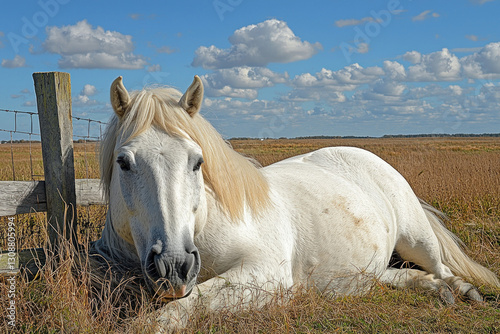 A compassionate depiction of an obese horse, emphasizing the importance of animal health and care.