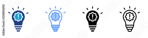 Innovation icon set multiple style collection