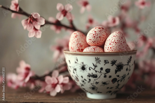 A vintage-style Easter scen...