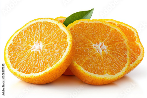 A vibrant orange fruit isol...