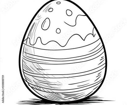 A giant Easter egg as a bac...