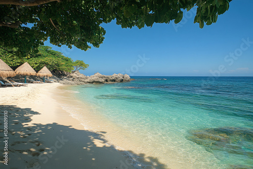 A scenic beach in Mismaloya...