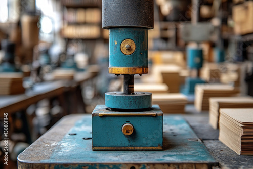 A close-up of a Heidelberg ...
