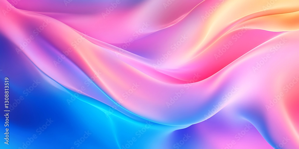 Fototapeta premium Gradient Polygonal Abstract Pattern with Soft Pastel Colors