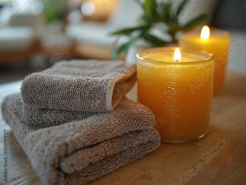 An elegant spa setting wher...