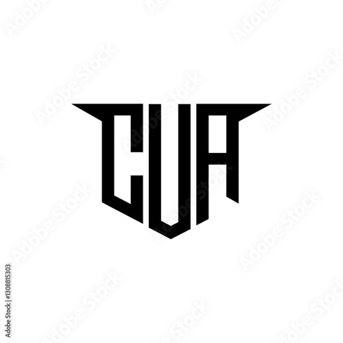 CUA letter logo design with white background in illustrator, vector logo modern alphabet font overlap style, calligraphy designs for logo, Poster, Invitation, etc.