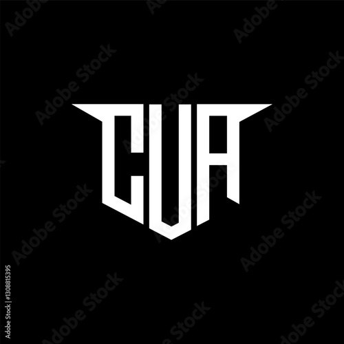 CUA letter logo design with white background in illustrator, vector logo modern alphabet font overlap style, calligraphy designs for logo, Poster, Invitation, etc.