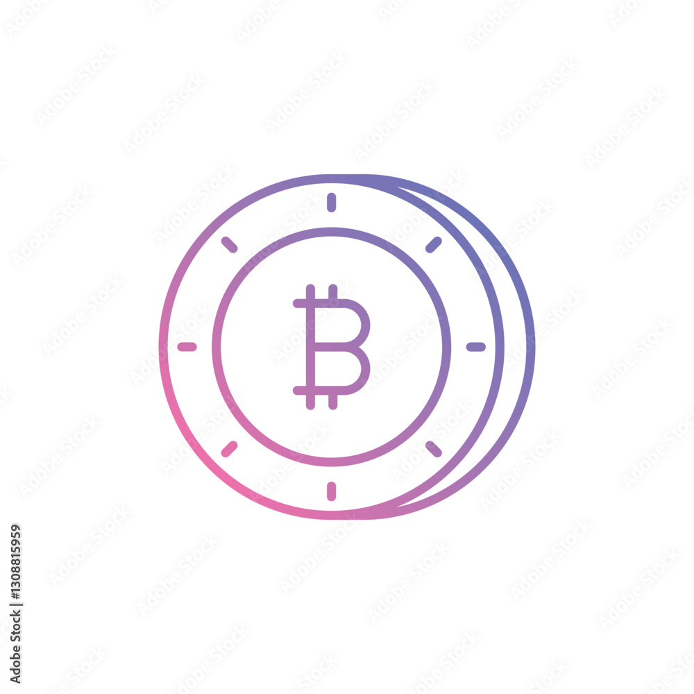 Cryptocurrency icon vector stock illustration Cryptocurrency icon vector stock illustration