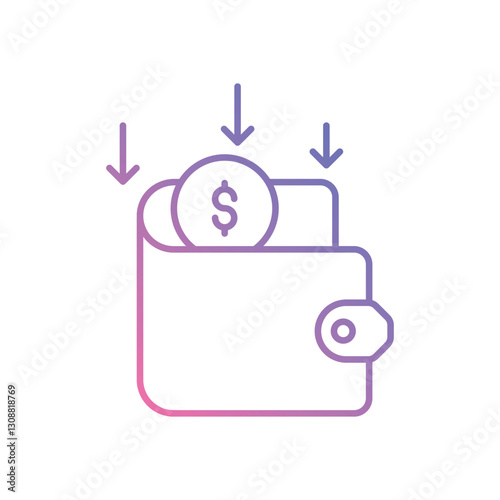 Cashback Reward icon vector stock illustration