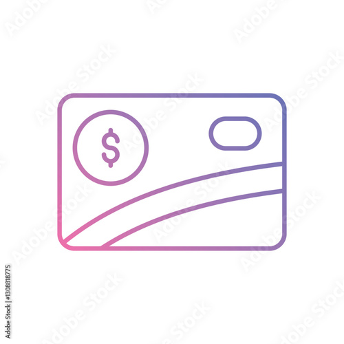 Prepaid Card icon vector stock illustration