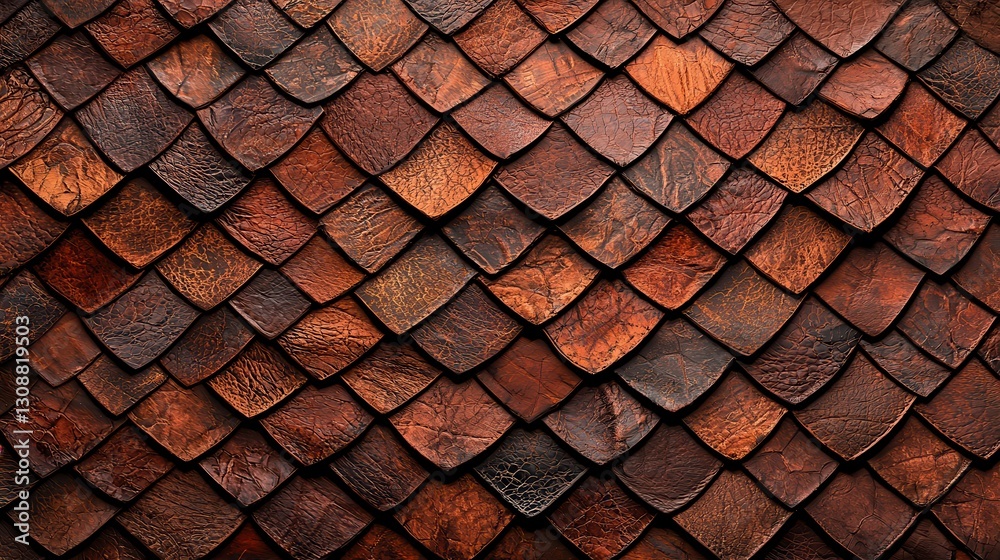 Textured Brown Leather Tiles with Natural Elements and Unique Patterns Textured Brown Leather Tiles with Natural Elements and Unique Patterns