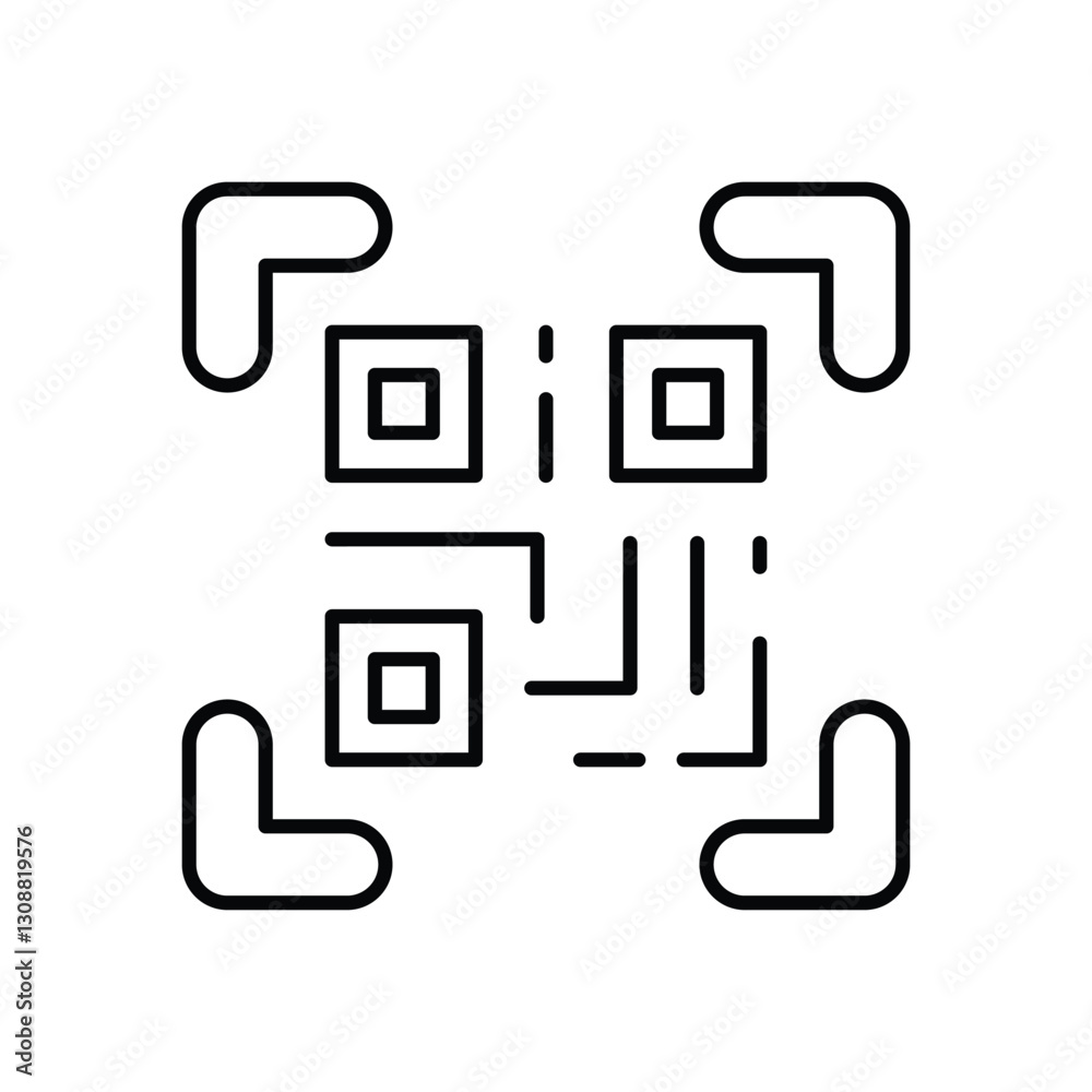 QR Code Payment icon vector stock illustration QR Code Payment icon vector stock illustration