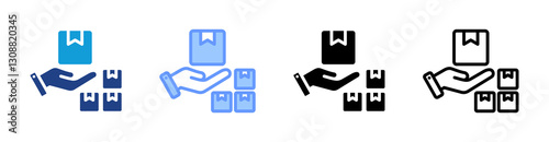 Product icon set multiple style collection