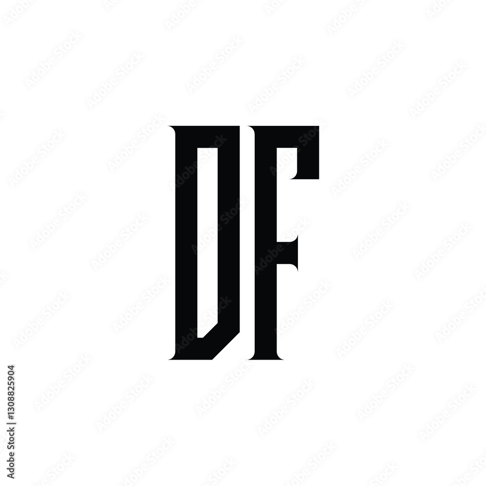 DF monogram logo design letter text name symbol monochrome logotype alphabet character simple logo DF monogram logo design letter text name symbol monochrome logotype alphabet character simple logo