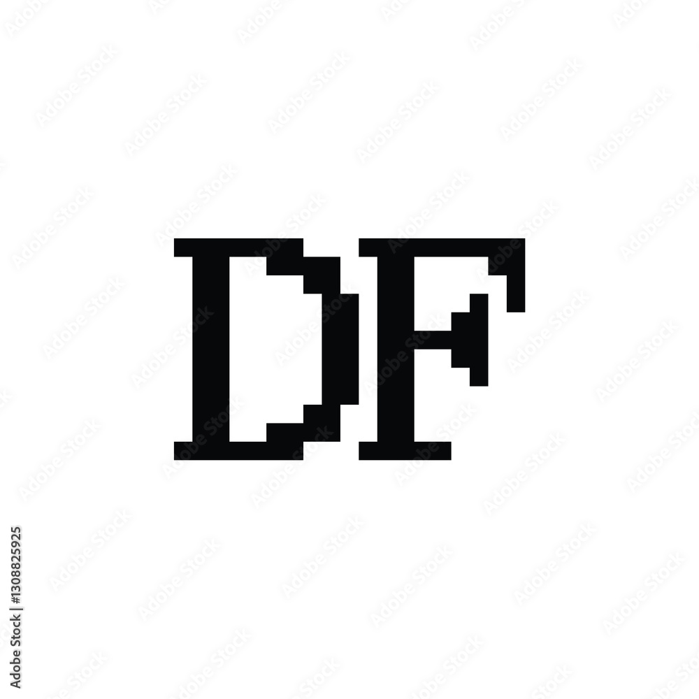 DF monogram logo design letter text name symbol monochrome logotype alphabet character simple logo DF monogram logo design letter text name symbol monochrome logotype alphabet character simple logo