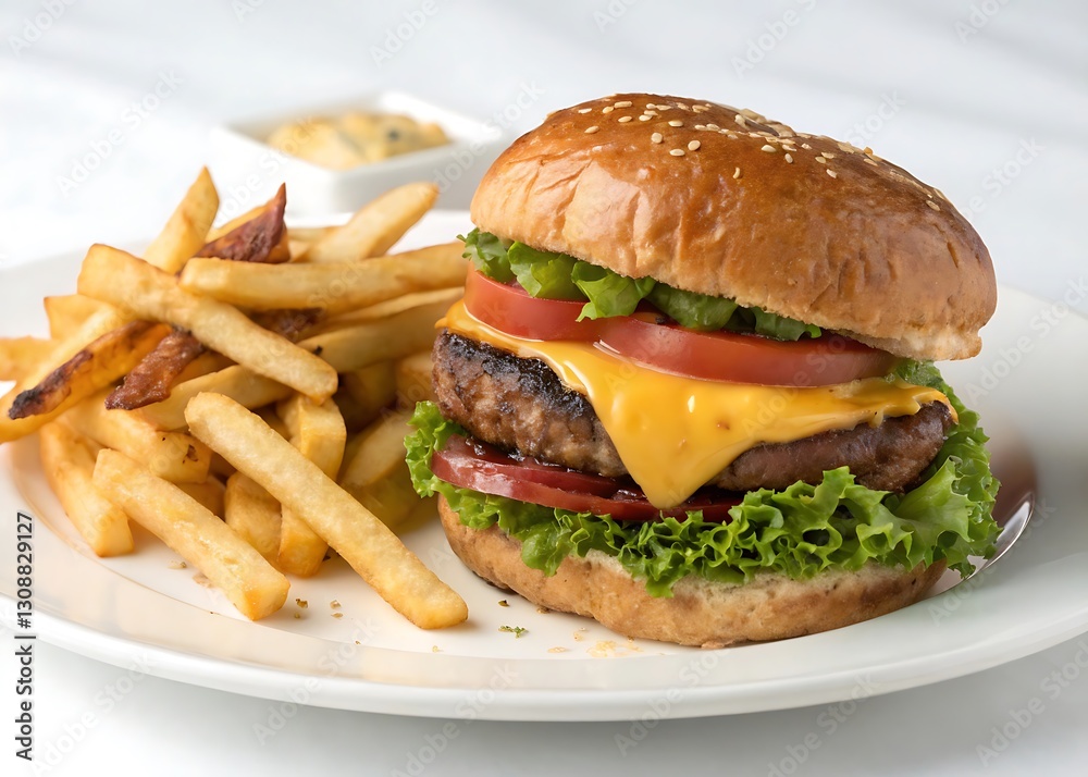 hamburger isolated on white hamburger isolated on white