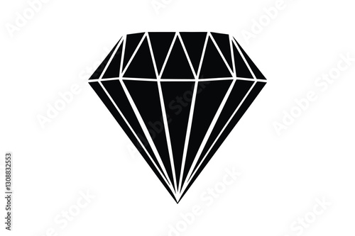 diamond Silhouette vector illustration Design 